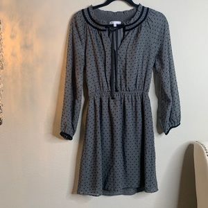 Long Sleeve Gray Dress